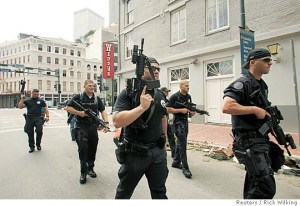 Blackwater (Academi) military contractors deployed in New Orleans, 2005