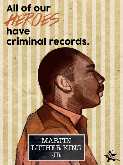 Martin Luther King, Jr. (Booking #:7089) MLK was an American pastor, activist, humanitarian, and leader in the African-American Civil Rights Movement. He is best known for his role in the advancement of civil rights using nonviolent civil disobedience based on his Christian beliefs. Arrested in 1962, 1963, and 1965 while demonstrating for civil rights in the American South. 